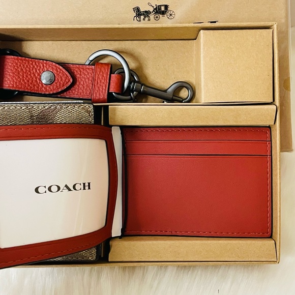 NWT Coach Men’s 3 in-1 Wallet boxed Gift set - Picture 2 of 7